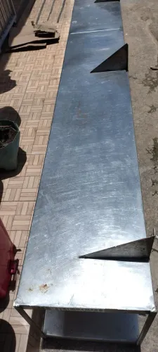 Prateleira dupla inox. 2.64m x 40cm