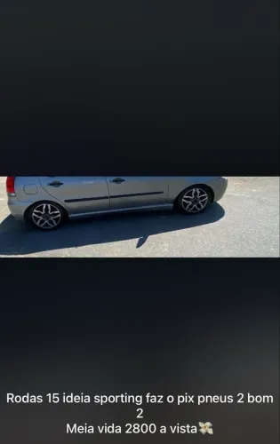 Rodas 15 2 pneus bom 2 meia vida
