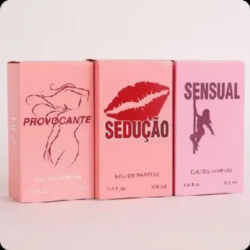 KIT COM 3 PERFUMES FEMININOS