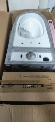 Kit Vaso Sanitário com Caixa Acoplada e Assento Branco 3 e 6 litros Nova Level Deca