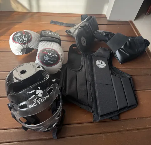 Kit proteção taekwondo adulto