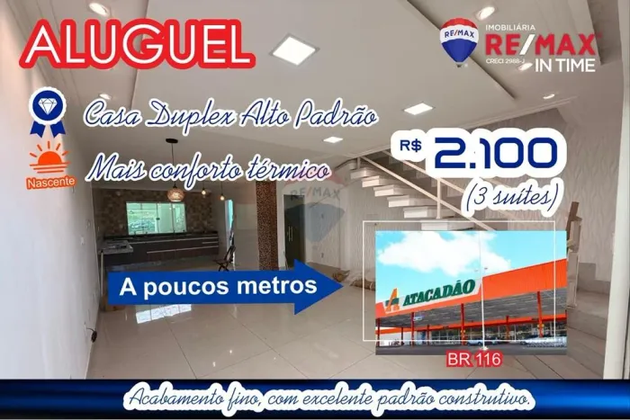 Duplex Moderno para Locação no Comveima em Vitória da Conquista - Ba