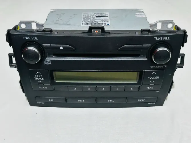 rádio original Toyota Corolla, modelo CQ-JS7881AZ, 2009 a 2014 (não testado sem chicote) 