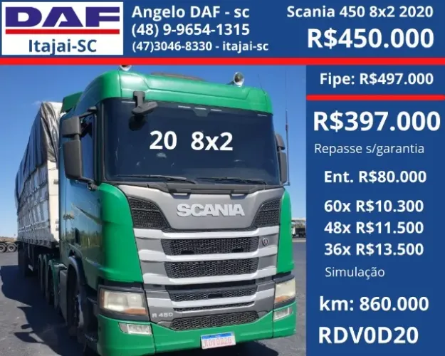 Scania R450 8x2 2020
