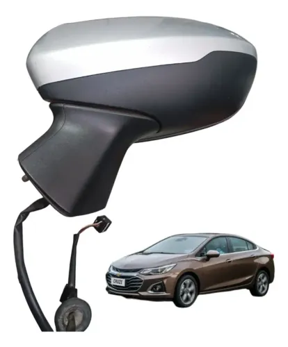 Retrovisor Cruze 2017 A 2019 c/ Pisca Retrátil lado esquerdo