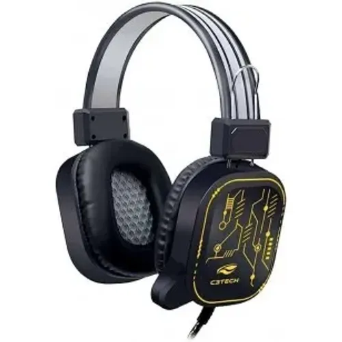 FONE DE OUVIDO HEADSET GAMER ESTEREO CRANE PRETO USB C3 TECH - PH-G320BKV2