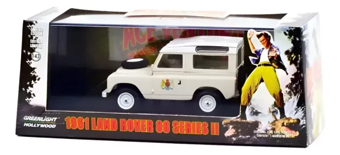 Miniatura Land Rover 88 Ace Ventura 1961 1/43 Greenlight Branco