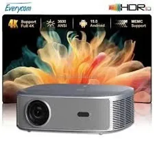 Projetor Everycom Hq10w Alto Brilho 19000 lumens 900Ansi Lumens fullhd smart