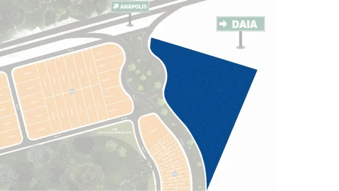 Área comercial à venda em Anápolis com 36.000m² de frente para a BR-153