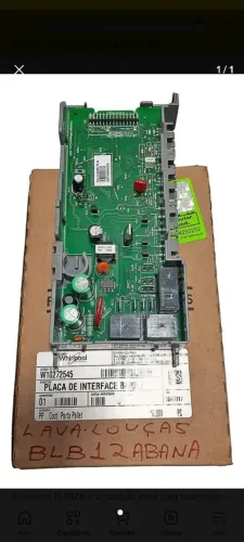 Placa de interface para lava louça