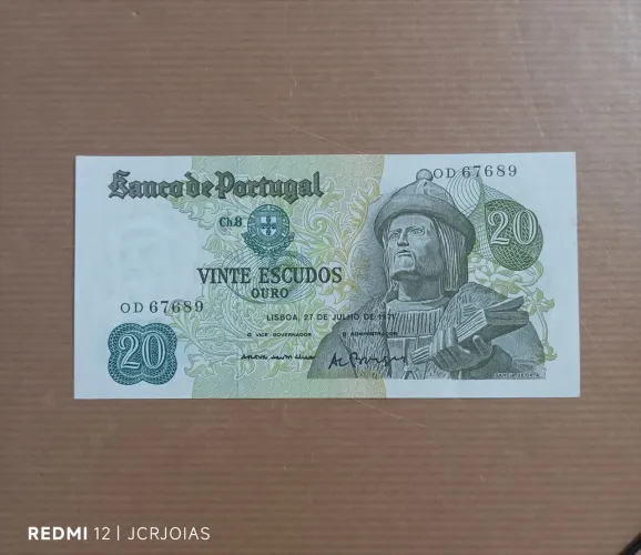 Cédula portuesa 20 escudos 1971 