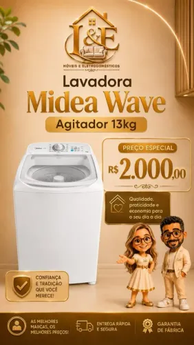 Lavadora Midea Wave 13kg