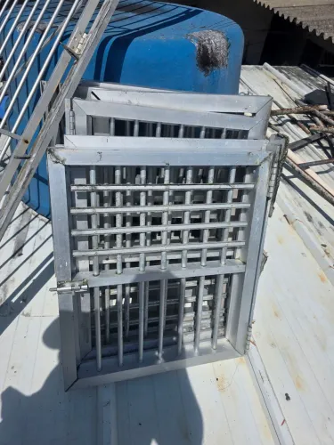 Portao de aluminio para canil gatil ...