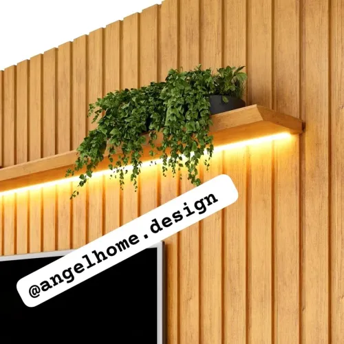 Painel Ripado com led sem bancada