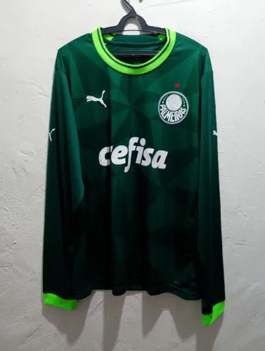 Camisa G Manga Longa do Palmeiras I 23 Puma Masculina Torcedor