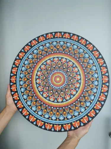 Mandala Pintura Artística Manual 50cm