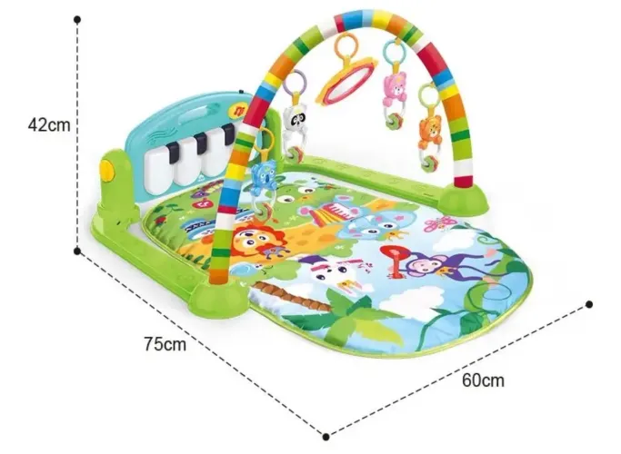 Tapete Musical Infantil De Atividades Com Piano E Bluetooth