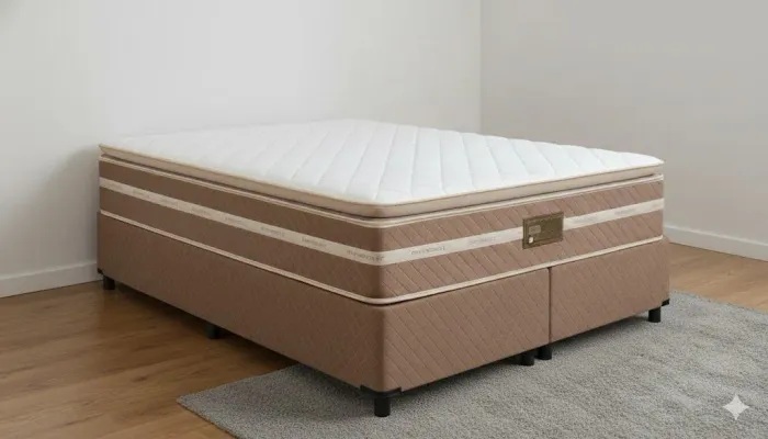 Conjunto d33 tamanho Queen com Pillow e molas ensacadas nova