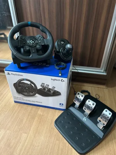 Volante + Pedais + Câmbio | Logitech G923 PS4, PS5 e PC