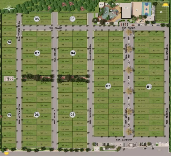 Lotes no Cond City Garden 500m do marque shopping com 3 vias de acesso e muito seguro