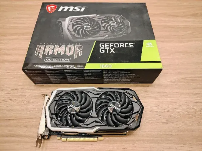 Placa De Vídeo Geforce Gtx 1660 6gb MSI Armor OC