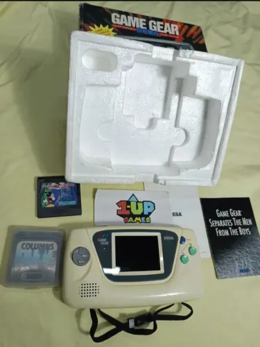 Videogame antigo sega game gear branco
