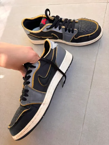 Air Jordan 1 Low OG EX Black and Smoke Grey