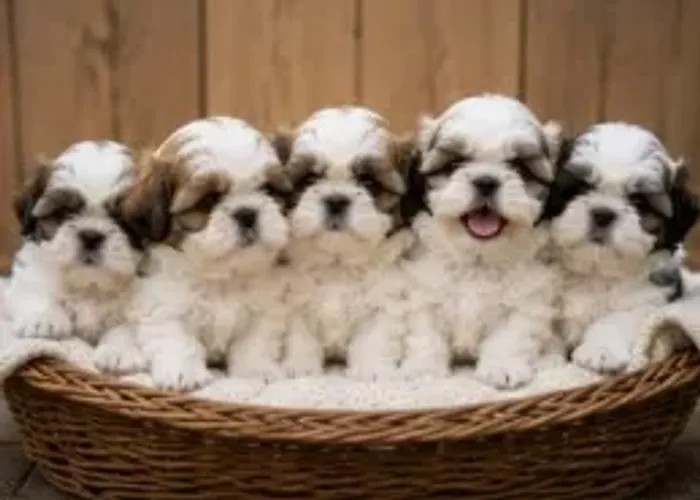 Cachorro filhote Shih tzu/ shihtzu pelagem densa e super fofos