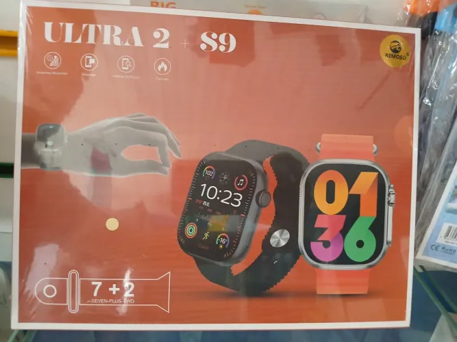 Relógio smartwatch ultra 2 (sete pulseiras e 2 relógios )