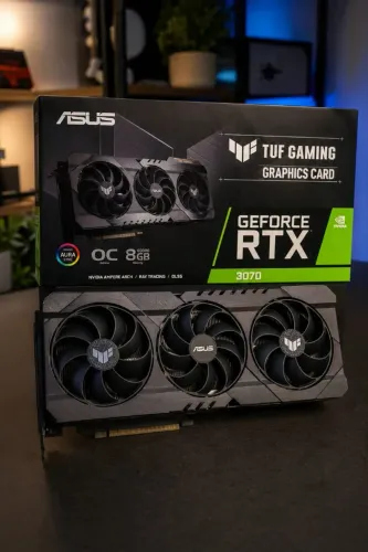 Placa de vídeo RTX 3070 8GB triplo Fan