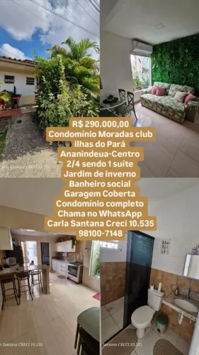 CASA CONDOMÍNIO MORADAS CLUB ILHAS DO PARÁ- Ananindeua-Centro 