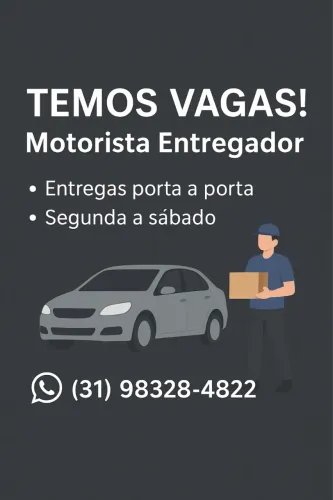 VAGA MOTORISTA ENTREGADOR