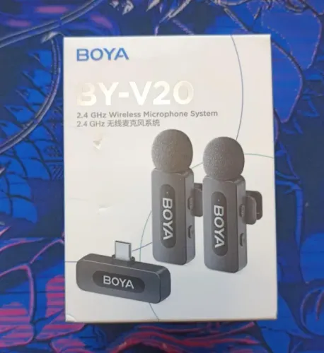 Boya v20 microfone sem fio
