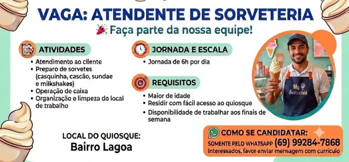 Vaga atendente