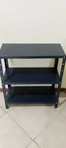 Estante preta 3 prateleiras ferro