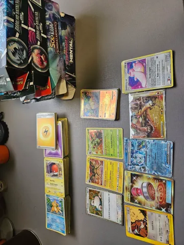 Bulk de Cartas Pokemom e 3 cartas Raras