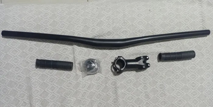 Kit bike aluminio guidao, mesa, direção, manoplas.