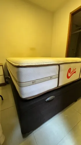 Cama de casal Castor Vitagel (Coxão + Baú)