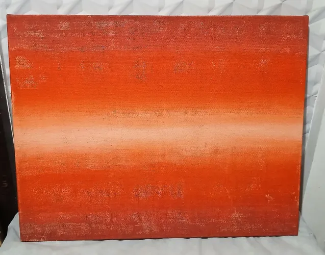 Quadro Decorativo Abstrato Pintado à Mão 70x90 cm Tela sobre Chassi