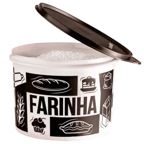 Potes Tupperware Açúcar, sal, farinha, café 