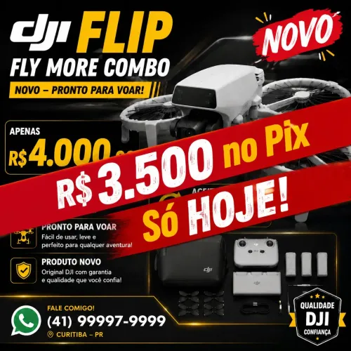 DJI Flip FlyMore combo novo