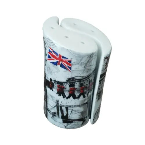Kit Jogo Saleiro e Pimenteiro 2 Peças London Cerâmica Importado