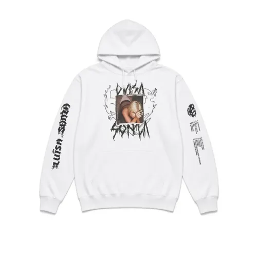moletom luísa sonza original doce 22 branco capuz - tam m