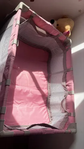 Berço portátil Rosa 