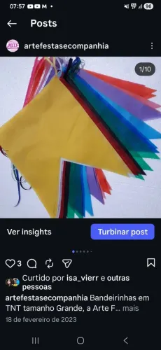 Bandeirinha gigante TNT 27x33cm