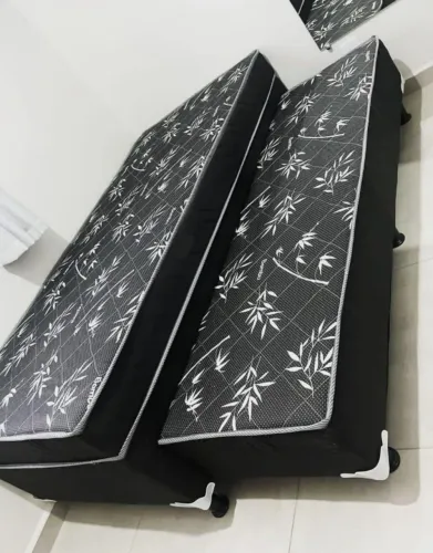 Cama box de solteiro Bibox 88x1.88 com Auxiliar D33 Direto da Fábrica