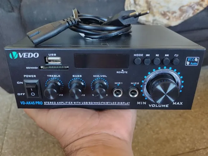 Amplificador Estéreo Vedo VD-AK45 Pro