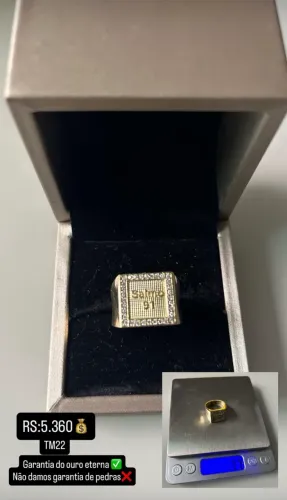 Anel de ouro 18k(750) 