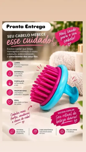 Escova massageadora