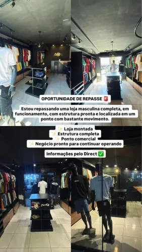 REPASSE LOJA MASCULINA 